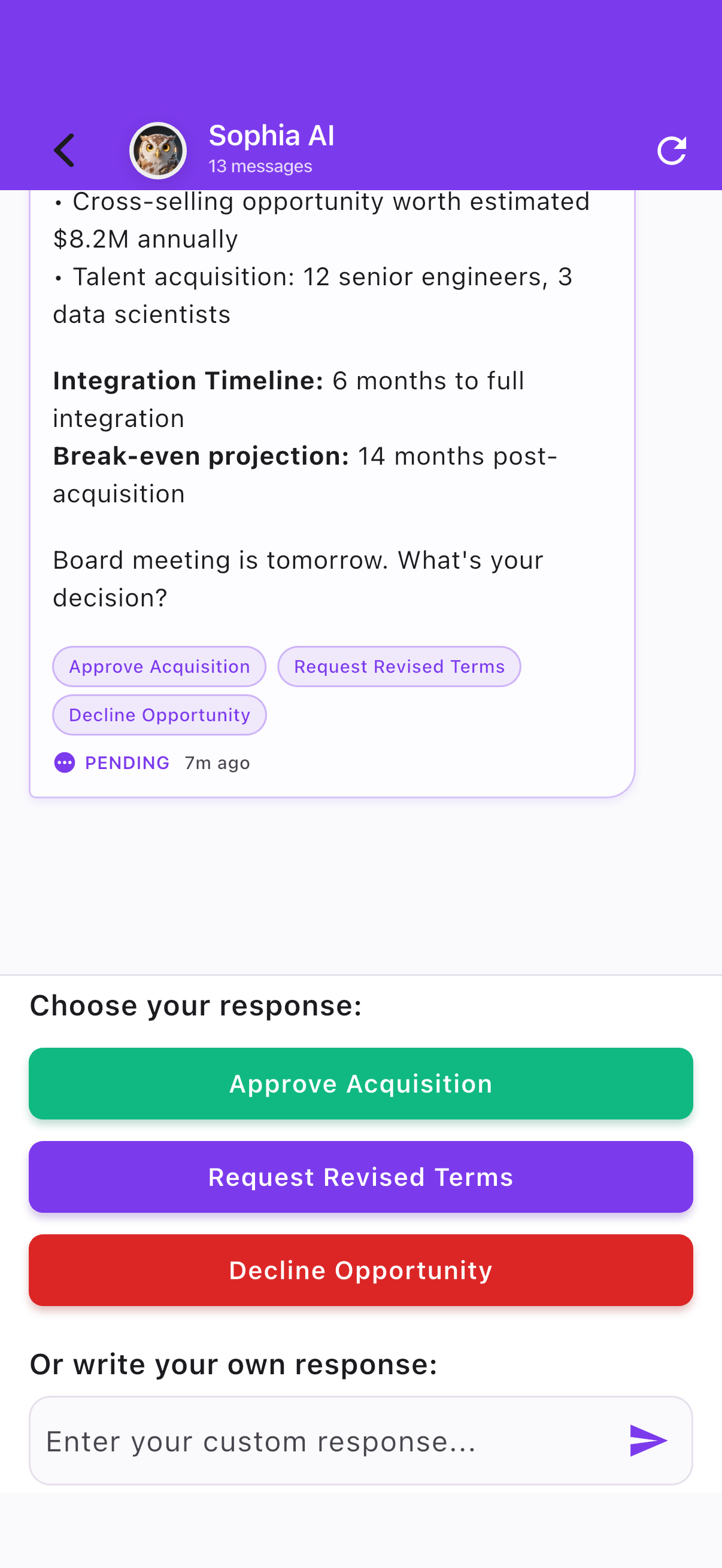 Agent Chat Interface