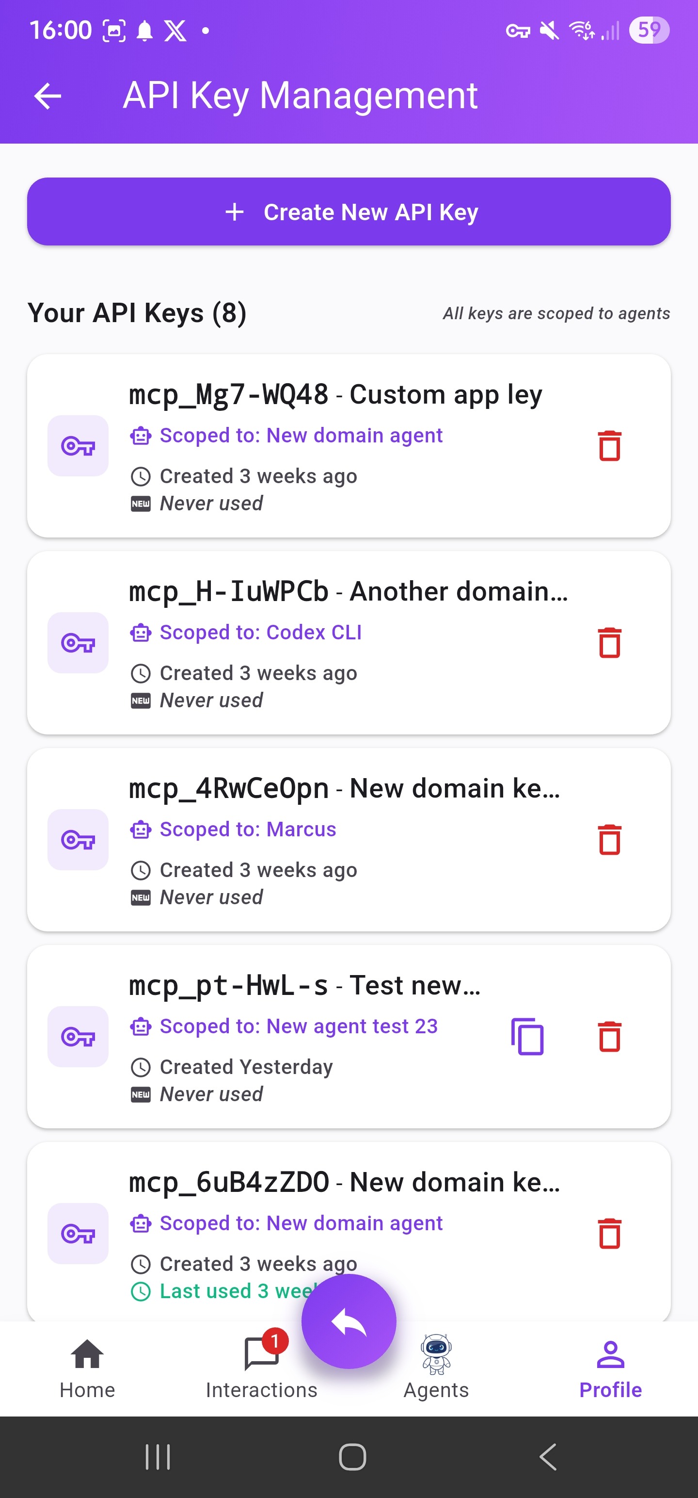 API Keys Management